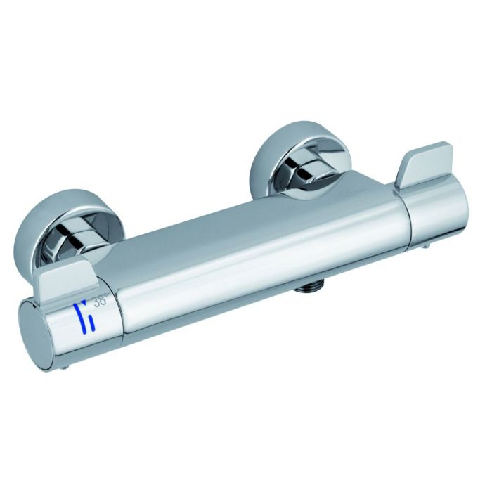 Mitigeur thermostatique douche WATA - poignée senior - corps "froid"